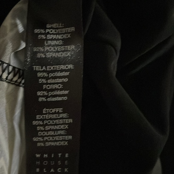 White House Black Market 3/4 Sleeve Black Dress Size Small - Picture 7 of 10